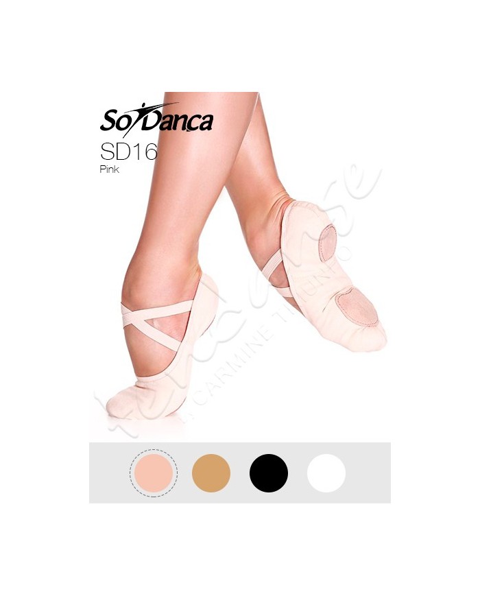 Scarpe da Mezza Punta So Danca Elasticizzate
