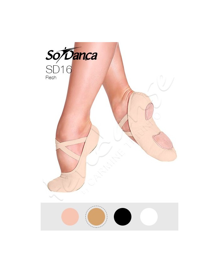 Scarpe da Mezza Punta So Danca Elasticizzate