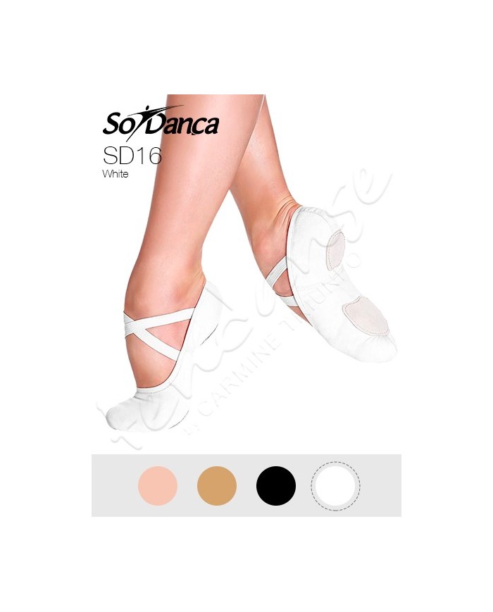 Scarpe da Mezza Punta So Danca Elasticizzate