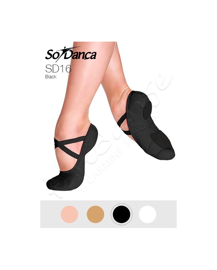 Scarpe da Mezza Punta So Danca Elasticizzate