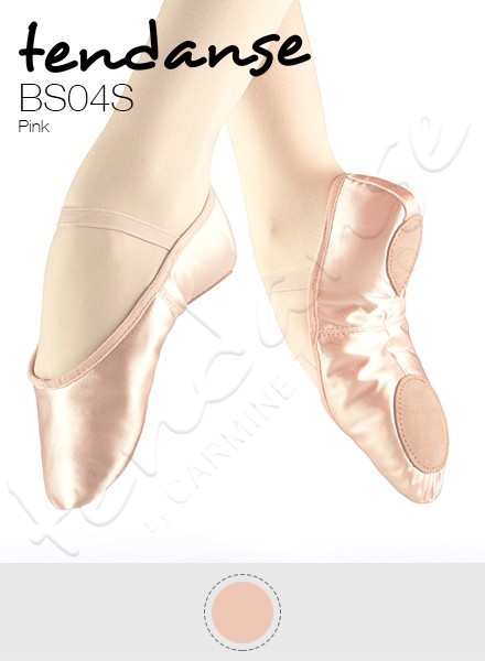 Scarpe da Mezza Punta Tendanse Suola Spezzata Raso Rosa