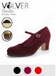 Scarpe da Flamenco Donna in Camoscio