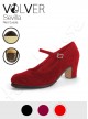 Scarpe da Flamenco Donna in Camoscio