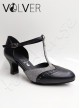 Scarpe da Ballo Donna Pelle Nera Galassia Cotton Suola Camoscio Tacco 50M *OFFERTA*