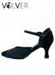 Scarpe da Ballo Donna Camoscio Nero Brill Nero Suola Camoscio Tacco 70P