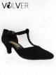 Scarpe da Ballo Camoscio Nero e Strass Tacco 50N