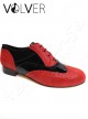 Ballroom Uomo Lame Verice Nero Suola Cuoio *OFFERTA*