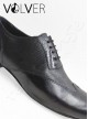Ballroom Uomo Pelle Lame Nero Suola Camoscio *OFFERTA*