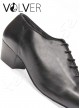 Ballroom Uomo Pelle Nera  Suola Camoscio