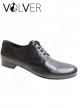 Ballroom Uomo Pelle Nera  Suola Camoscio