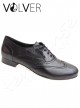 Ballroom Uomo Pelle Nera Suola Cuoio