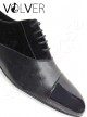 Ballroom Uomo Pelle Vernice Nero Suola Camoscio *OFFERTA*