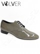 Ballroom Uomo Vernice Grigia Suola Cuoio *OFFERTA*