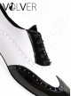 Ballroom Uomo Vernice Nera Vernice Bianca Suola Camoscio *OFFERTA*