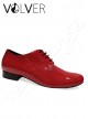 Ballroom Uomo Vernice Rossa Suola Cuoio *OFFERTA*