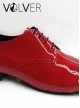 Ballroom Uomo Vernice Rossa Suola Cuoio *OFFERTA*