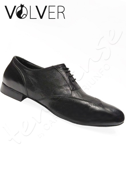 Ballroom Uomo Camoscio Nero Lamè nero Suola Camoscio *OFFERTA*