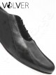 Ballroom Uomo Pelle Nera camoscio nero Suola Cuoio *OFFERTA*