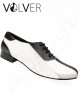 Ballroom Uomo Pelle Nera Pelle Bianca Suola Camoscio *OFFERTA*