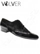Ballroom Uomo Vernice Nera Camoscio Nero Suola Cuoio *OFFERTA*