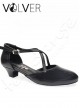 Scarpe da Ballo Incrociate A Pelle Nera TC 30N