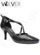 Scarpe da Ballo Pelle Nera Tacco 70S