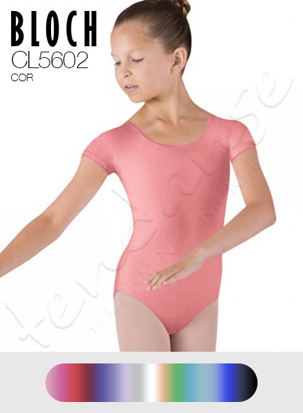 Body Danza Bambina Maniche Corte Bloch Dujour
