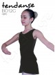 Body Danza Triplo Incrocio Cotone Nero