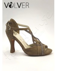 Scarpe da Ballo Camoscio Camel Galassia Cotton Suola Camoscio Tacco 90R