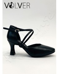 Scarpe da Ballo Incrociate C Pelle Nera TC 70R