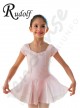 Body Danza Per Bambina Cotone Manica Lunga con Gonnellina in Chiffon