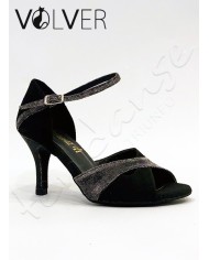 Scarpe da Ballo Donna Camoscio Nero Fisher Nero 70S *OFFERTA*