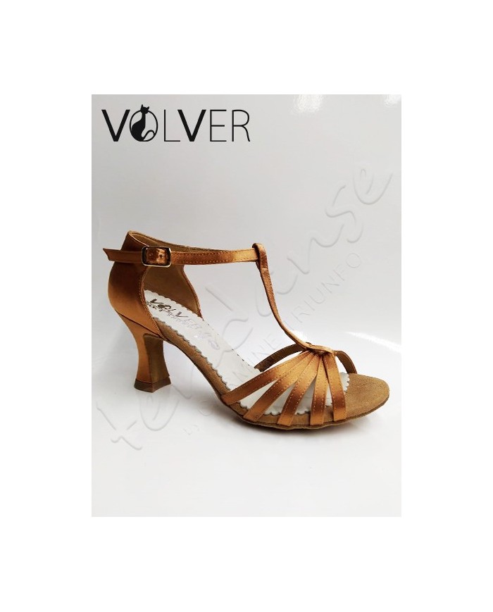 Scarpe da Ballo Donna Raso Flesh/Raso Nero Tacco 70R