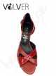 Scarpe da Ballo Pelle Rossa Vernice Rossa Suola Camoscio 50M