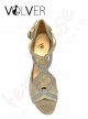 Scarpe da Ballo Donna Camoscio Taupe Galassia Cotton Tacco 70P