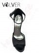 Scarpe da Ballo Brill Nero Vernice Nera Suola Cuoio Tacco 8SS