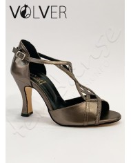 Scarpe da Ballo Donna Metal Fucile Galassia Cotton Suola Cuoio Tacco 80R