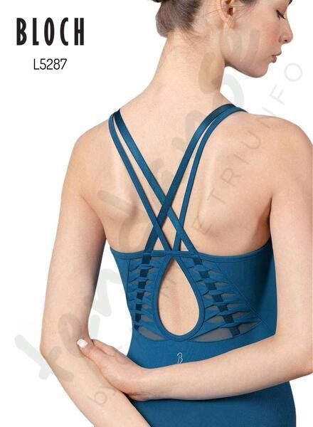 Body Danza Donna Bloch Con Spalline Doppie