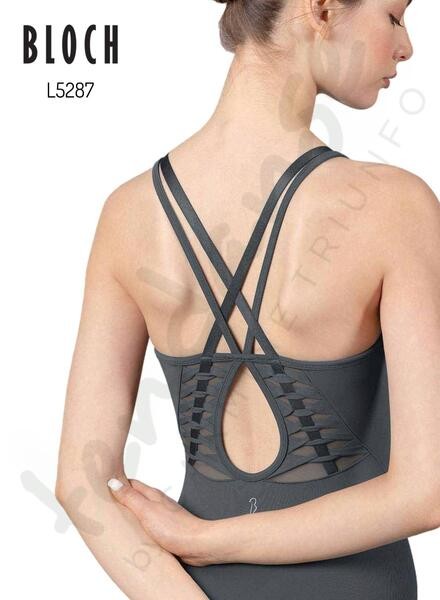 Body Danza Donna Bloch Con Spalline Doppie