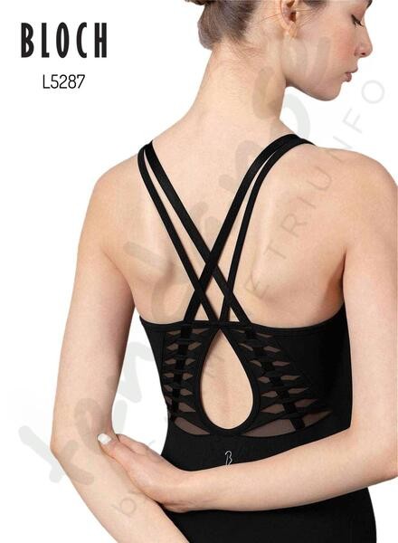 Body Danza Donna Bloch Con Spalline Doppie