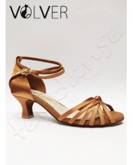 Scarpe da Ballo Donna Raso Flash Suola Camoscio Tacco 50M