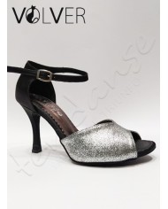 Scarpe da Ballo Raso Nero Special Silver Tacco 90B *OFFERTA*