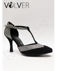 Scarpe da Ballo Camoscio Nero Luminor Fucile Tacco 90B *OFFERTA*