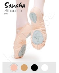 Scarpe da Mezza Punta Sansha Silhouette Tela Pianta W