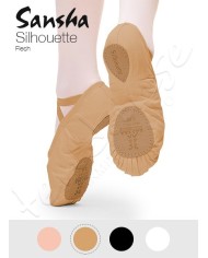 Scarpe da Mezza Punta Sansha Silhouette Tela Pianta M