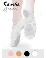 Scarpe da Mezza Punta Sansha Silhouette Tela Pianta M