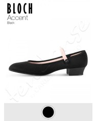 Sacrpe da carattere Bloch Accent RAD Tela e Tacco 2,5 cm BAMBINA