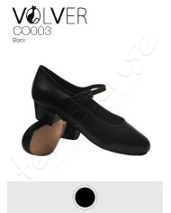 Scarpa da Carattere con Cinturino in pelle con Suola Cuoio