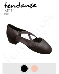 Scarpe da insegnati con incrocio ad X in Pelle Tacco 25 mm