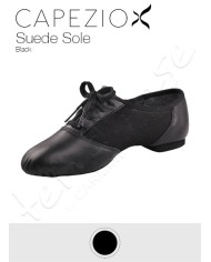 Scarpa Jazz pelle Tela Suola Camoscio Capezio